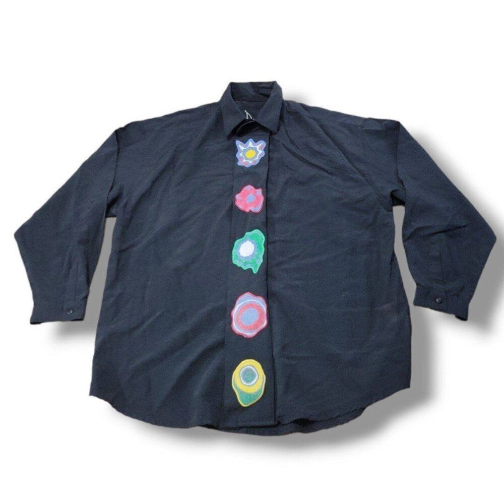 Vintage Joe Da Hun Shirt Size 2 Mens Button Down Shirt Long Sleeve Vintage Shirt